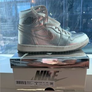 Nike Metallic Silver High-Tops